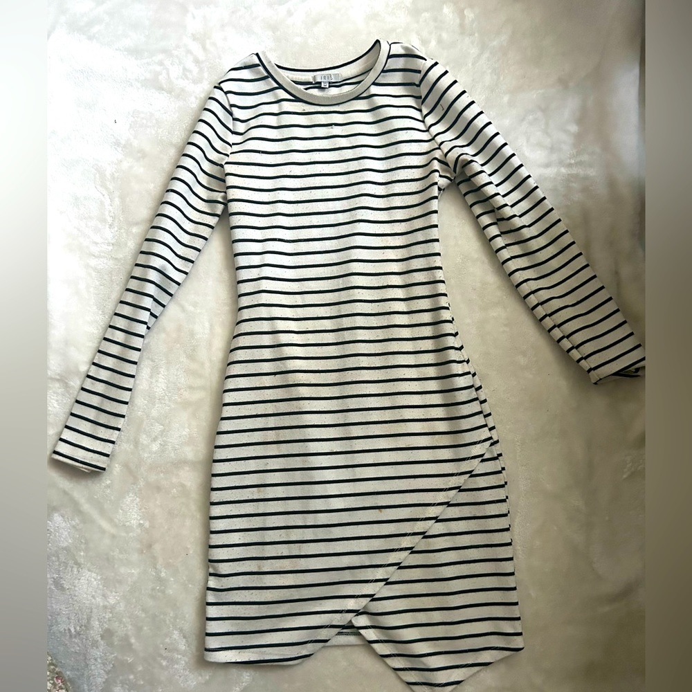 IRIS, striped dress